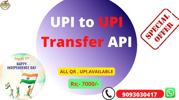 UPI TO UPI Payment  API // UPI To Payout Api // DMT Api