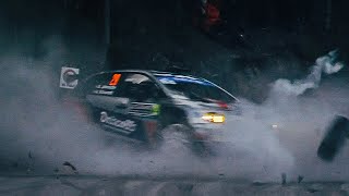 Sean Johnston Monster Crash + Onboard - Rally Monte Carlo 2023