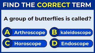 Vocabulary Challenge: Find The Correct Term! #englishchallenge 6