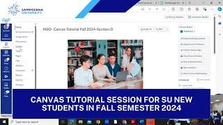 Canvas Tutorial Session for SU New Students in Fall Semester 2024