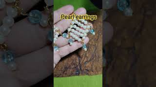 Pearl earrings #earrings #pearl #handmadejewelry #koreanearrings #trendingearring