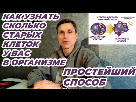 Как узнать сколько старых клеток у вас в организме. Простейший способ.