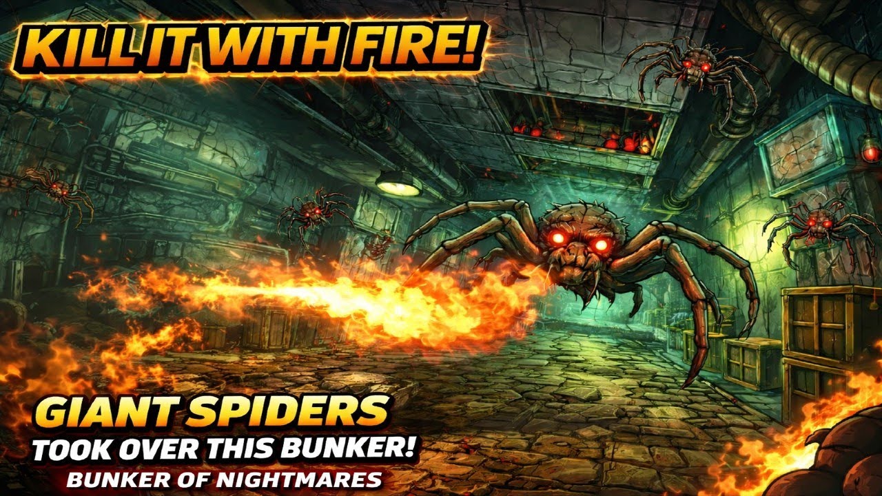 Giant Spiders Took Over This Bunker | Kill It With Fire 🕷️🔥
