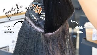 Invisible Hair Extensions Tutorial With Bellami Master Educator #hairextensioneducation #bellamihair