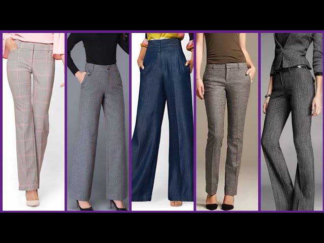 most out class Office wear straight pants trousers styles and ideas for  women and girls 