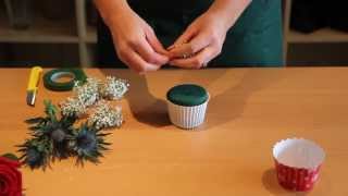 OASIS® Floral Cupcake ~ Small Red Cupcake