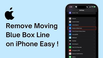 How To Remove Moving Blue Box On iPhone Screen - Easy Solution | HTG