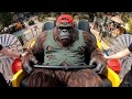 Bigfoot’s First Rollercoaster Ride 🎢😂 (He Wasn’t Ready!)