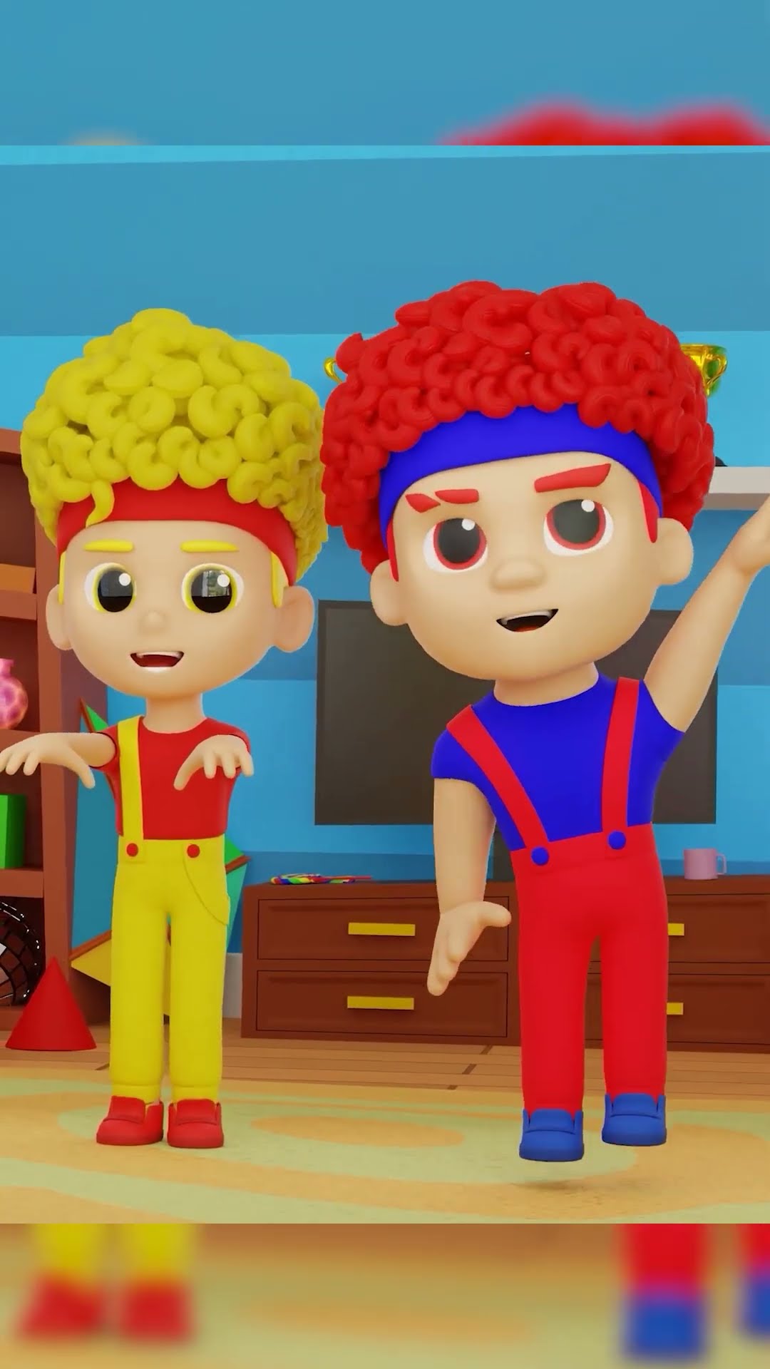 Ejercicios con Chicky, Cha-Cha y Boom-Boom | D Billions Canciones Infantiles #shorts #db