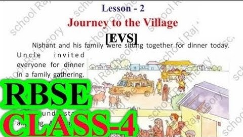 Journey To The Village | Class 4 EVS Lesson 2 | RBSE | Question Answers | For English Medium #rbse
