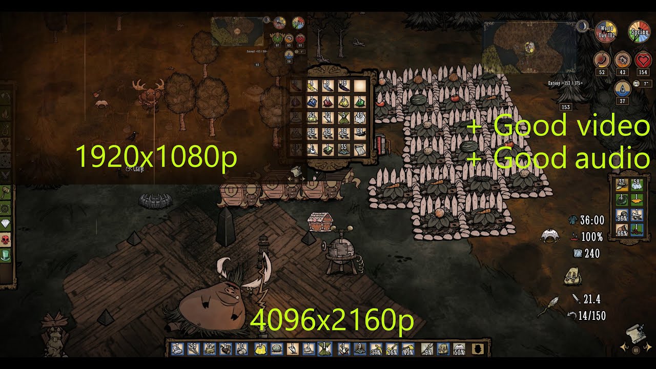Don't Starve Together: Planting food (4k)