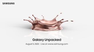 Galaxy Unpacked August 2020: Livestream