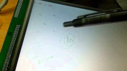 [TMS320F28335 EVM] TFT LCD Touch Test (SSD1963 and ADS7846)