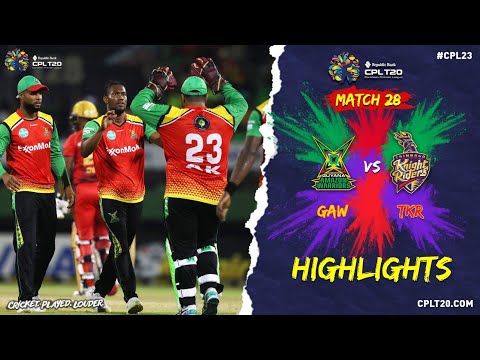 Highlights | Guyana Amazon Warriors vs Trinbago Knight Riders | CPL 2023