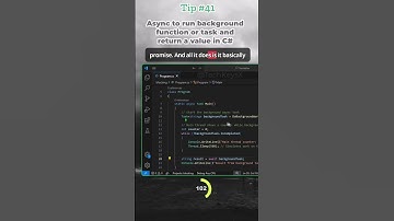 Async to run background function or task and return a value in C# Tip #41