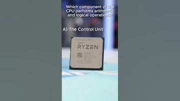 Which component of the CPU performs arithmetic and logical operations?
