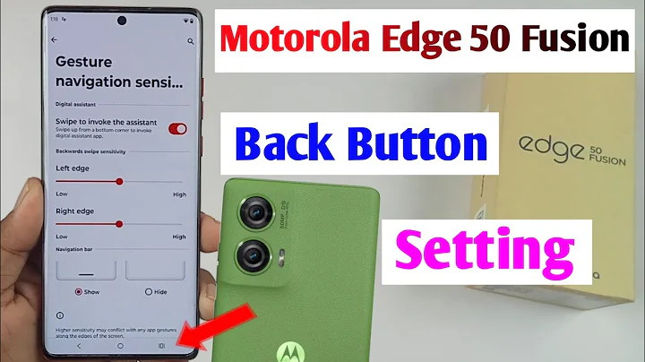 moto edge 50 fusion back button setting / motorola edge 50 fusion me back button Kaise laye