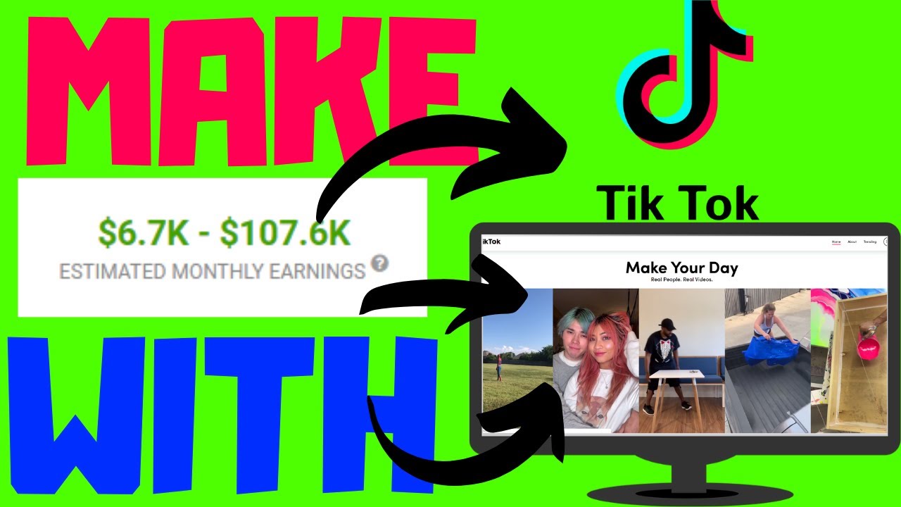Make Money With Tik Tok - New Method (How To Make Money In