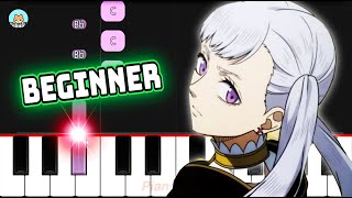 Black Clover OP 5 - "Gamushara" - BEGINNER Piano Tutorial & Sheet Music