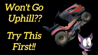 Riding Mower Won't Pull Up Hill  DIY Clean Out The Dirt Also How To Replace The Ground Drive Belt by Raley's Small Engines 36,739 views 11 months ago 10 minutes, 45 seconds