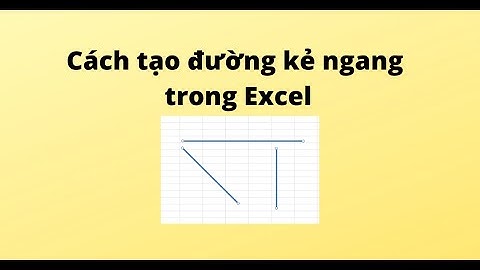 Cách tạo đường kẻ ngang trong Excel