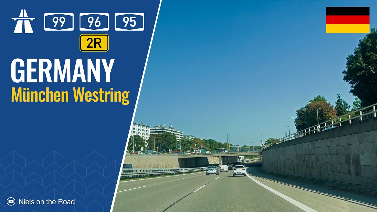 Driving in Germany: Autobahn A99, A96 & B2R Ring München-West