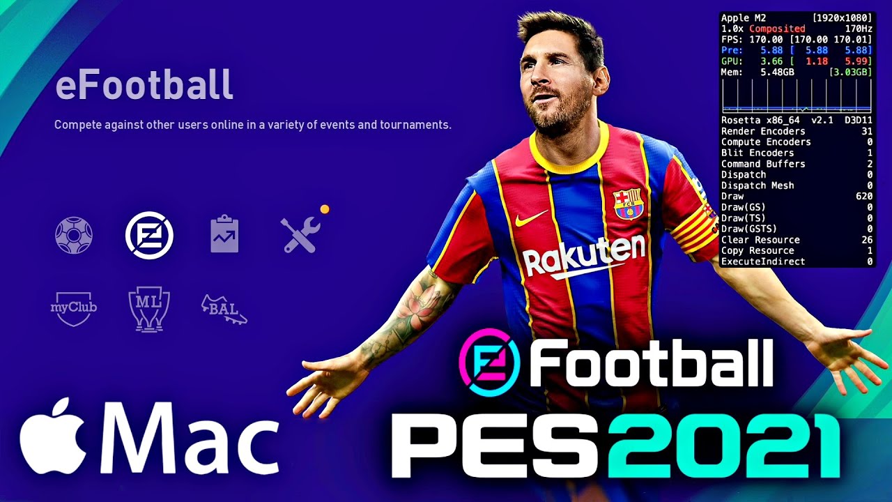 eFootball PES 2021 Season Update [ Apple Silicon M1, M2, M3, M4 ] Mac PES 21 Gameplay