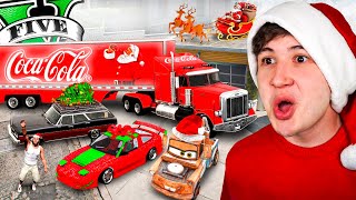 Thumbnail for ROBANDO TODOS los COCHES de SANTA CLAUS en GTA 5! 🎅🚘 (Mods)