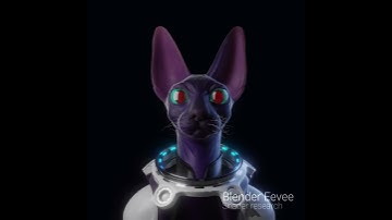 Cosmonaut Sphinx Eevee #b3d #blender3d #geonodes #eevee