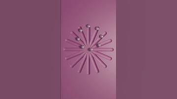 Rolling Balls in Circular Motion | Seamless Loop Animation #loopanimation #3dloop #motionloop