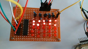 ESP8266: LED Matrix patterns patterns with two 74HC595
