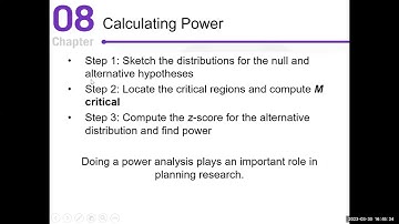 Chapter 8: Introduction to Hypothesis Testing | Section 8-6: Statistical Power | Dr. Randy Barbour