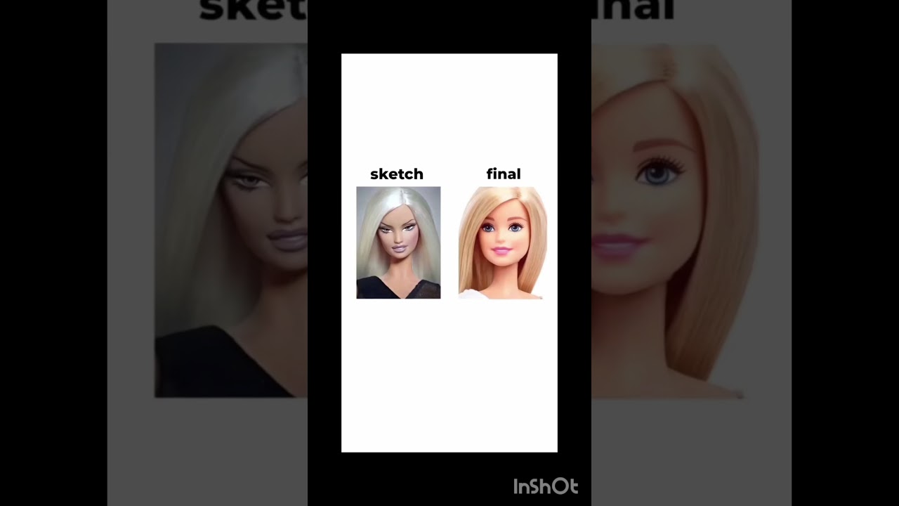 Sketch Vs Final drawing 