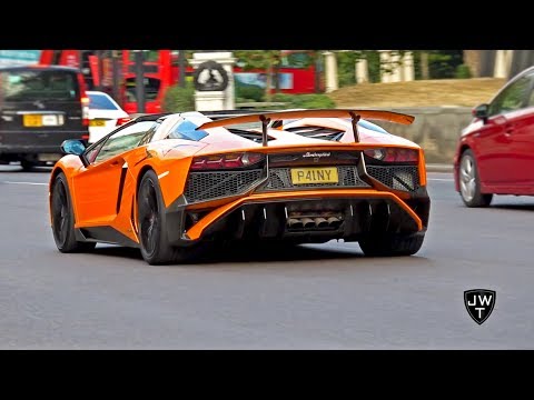 Lamborghini Aventador SV INVASION In London! CRAZY Sounds!