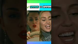 Miley Cyrus Without Autotune #shorts