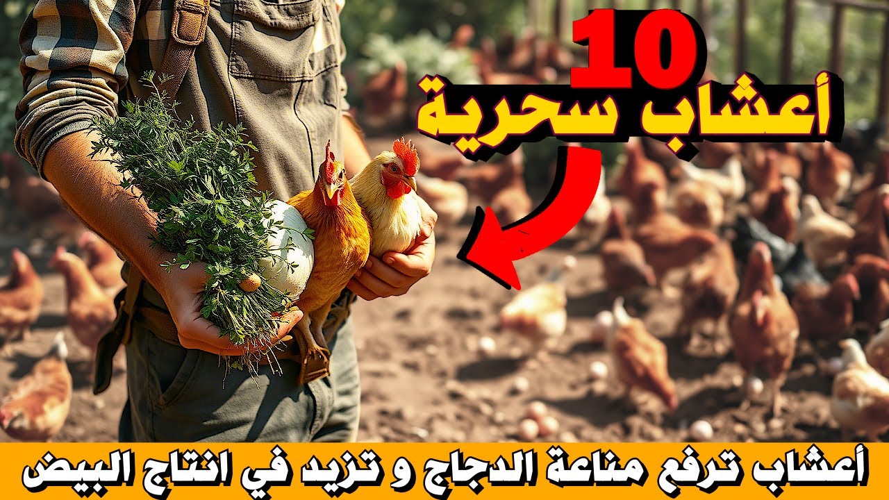 10 أعشاب سحرية ترفع مناعة الدجاج و تزيد من إنتاج البيض بشكل مذهل 🥚🐓 أسرار تربية الدجاج البلدي 🐔