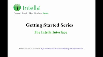 The Intella interface