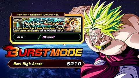 HOW TO GET 6000 BURST MODE SCORE USING EXPLODING RAGE: LR SS TRIO EVENT: DBZ DOKKAN BATTLE