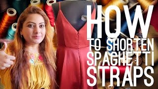 how to shorten spaghetti straps on formal dress Like Pro / Shorten Spaghetti Straps Silk different types of dress straps