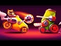 БИТВА КОТЯТ на САМОДЕЛЬНЫХ ТАНКАХ Крутая игра про битву тачек / Crash Arena Turbo Stars