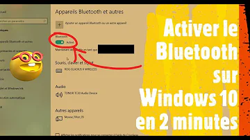 Comment désactiver le Bluetooth ?