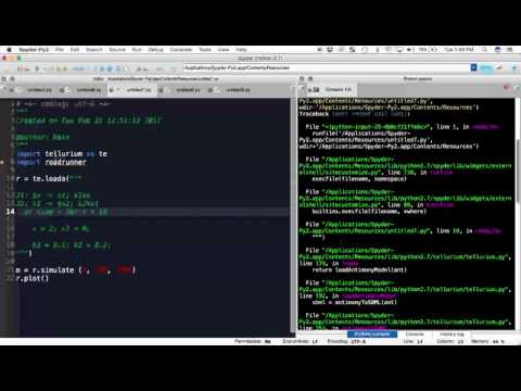 How to use Events in Tellurium based on Time