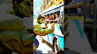 Hulk vs Massive Rocks: Life Saving Rescue! 🦸‍♂️🪨 #viral #trending#viralshorts#hulk #superhero#marvel