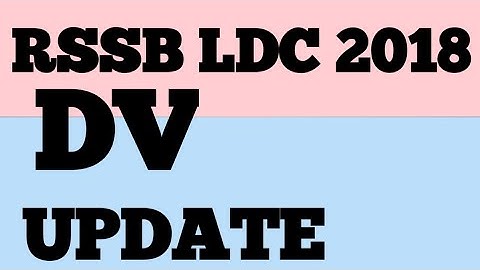 RSSB LDC 2018 || DOCUMENT VERIFICATION||