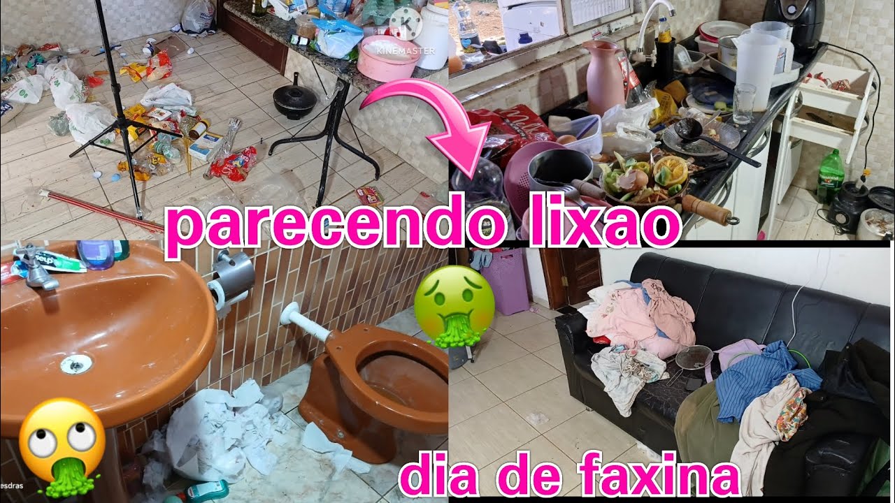 Faxina pesada tirei muito lixo