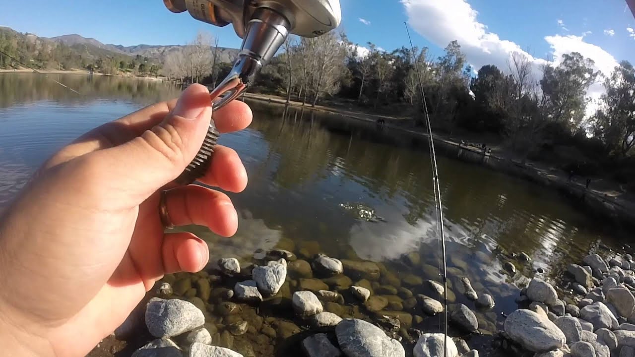 TF03: Yucaipa Regional Park Trout Fishing Jan 2015 (GoPro Footage)
