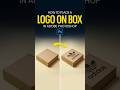 How to Place a Logo on a Box in Photoshop #logobox #amgraphix #PlaceLogo #box #shorts #photoshop