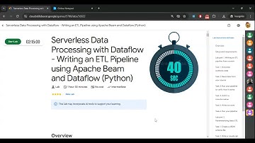 Serverless Data Processing with Dataflow - Writing an ETL Pipeline using Apache Beam and Dataflow||