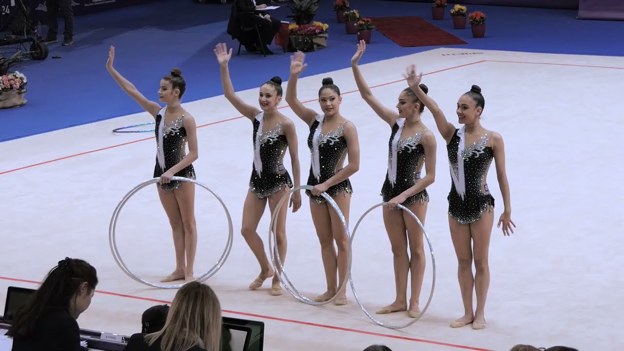 Greece TEAM - 5 Hoops, Final FIG World Cup 2024 Athens