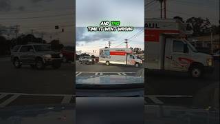 U-Haul Driver's U-Turn FAIL Ends in a Crash at Busy Intersection - Instant Karma!